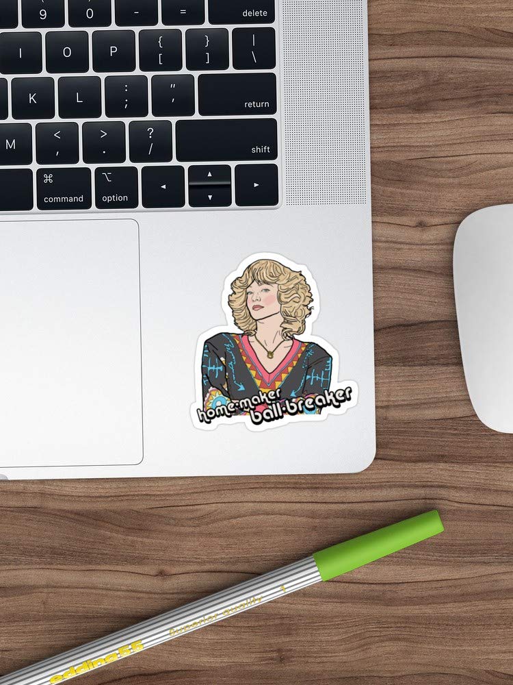 3 Pack Beverly Goldberg Vinyl Stickers - Funny Decals for Laptop, Phone, Car, Guitar & Fridge - Durable Waterproof Stickers for School, Office & Home Decor