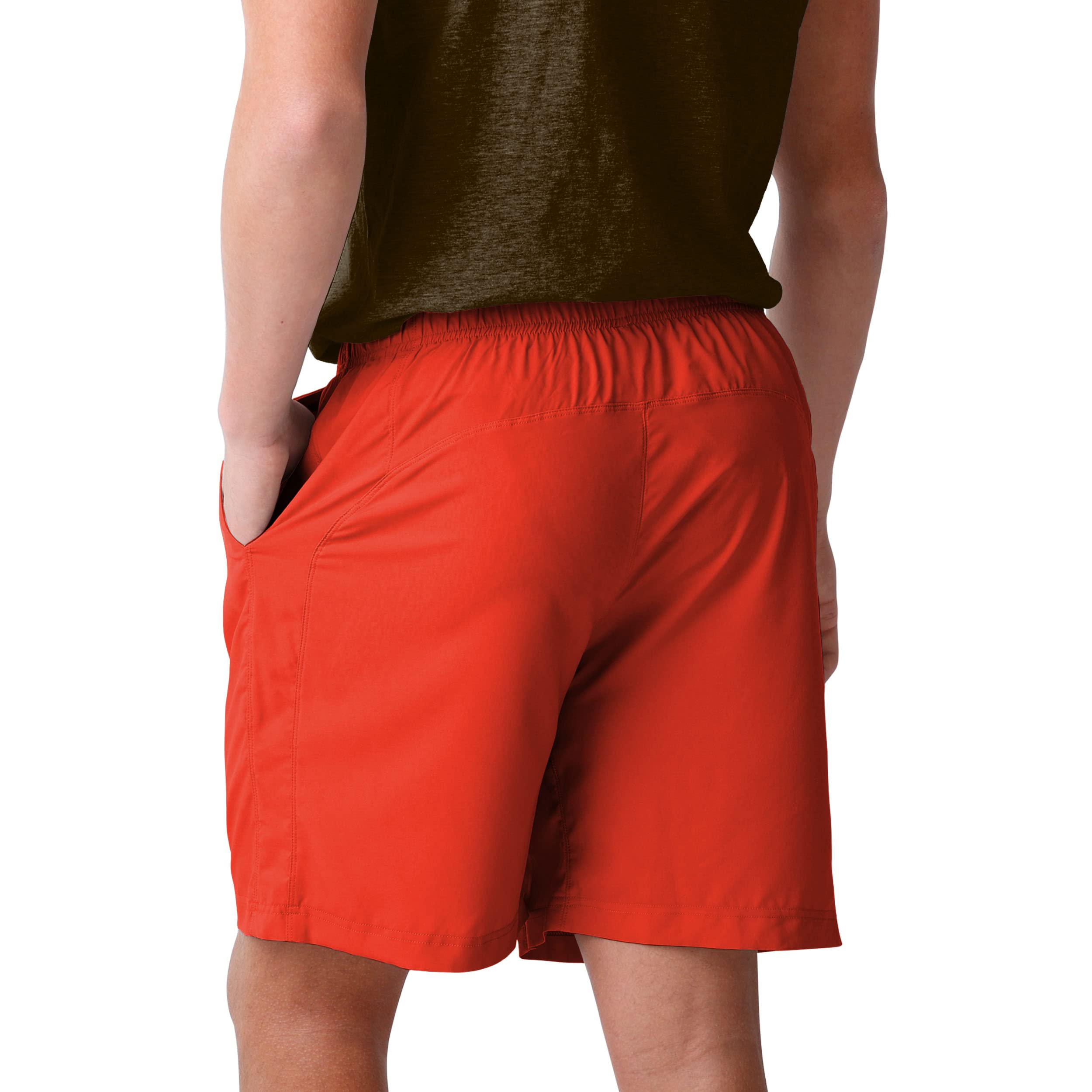 FOCO Cleveland Browns NFL Men's Solid Woven Shorts - Comfortable Casual Athletic Shorts for Football Fans, Game Day, Lounge & Outdoor Activities