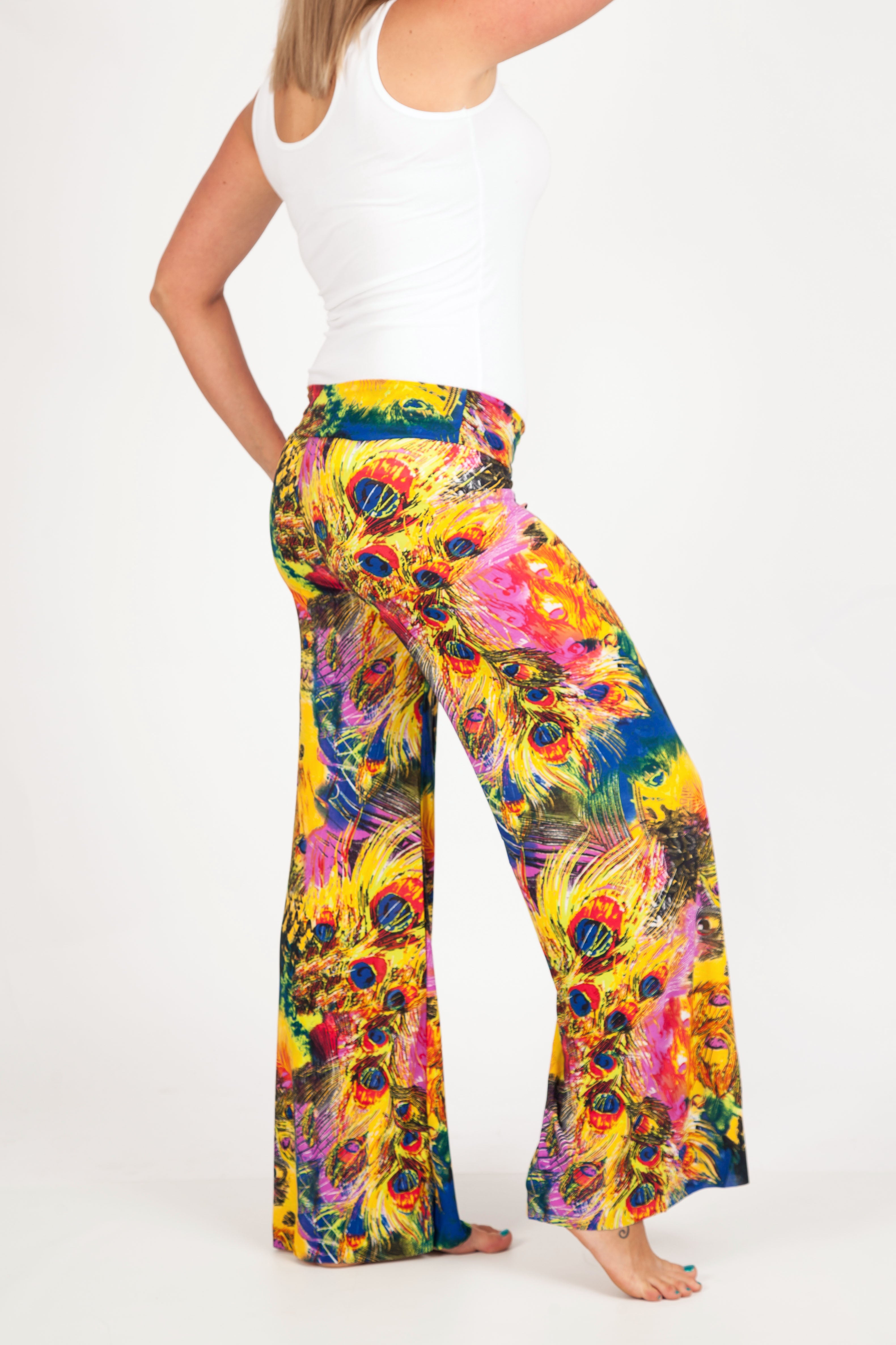 Utopia Palazzo Pants for Women - High Waisted Flowy Wide Leg Linen Pants - Summer Casual Boho Beach Lounge Wear for Vacation & Outdoor Activities