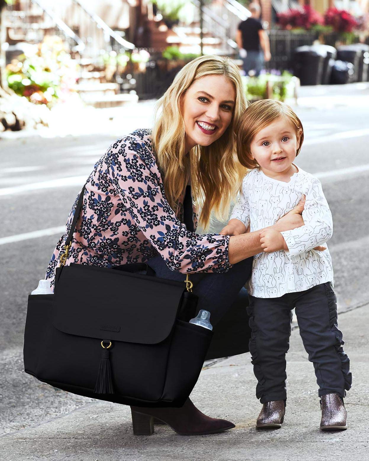 Skip Hop Greenwich Convertible Baby Changing Backpack Diaper Bag - Black, Lightweight 1.36kg for Travel, Daycare & On-the-Go Parents