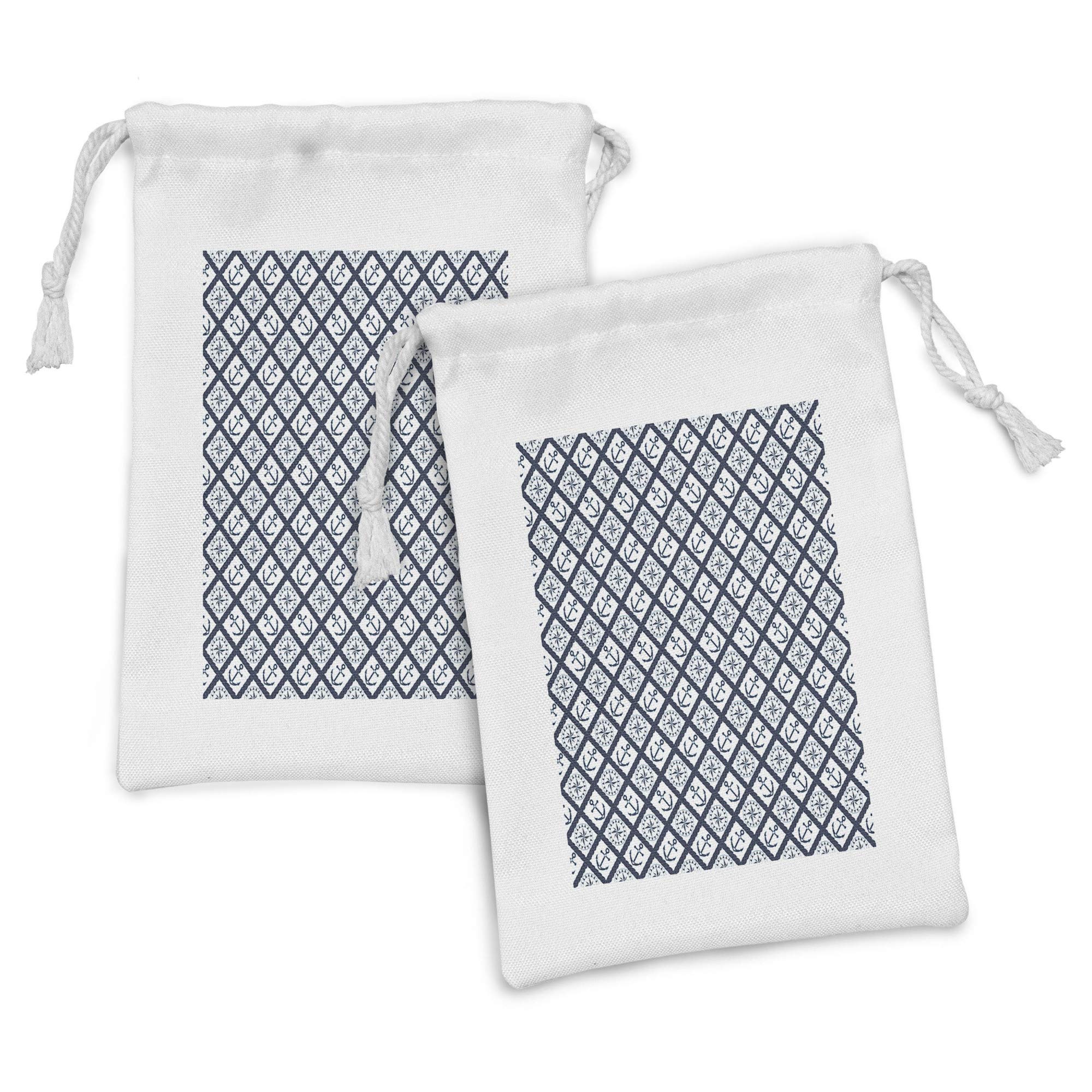 A Voyage of Discovery with Ambesonne Navy Fabric Pouch