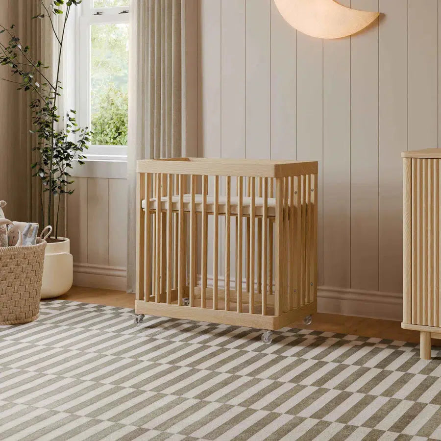 Babyletto Pogo 8-in-1 Convertible Crib - Blonde Wood Finish | Safe & Stylish Nursery Furniture for Newborn to Toddler | Perfect for Modern Baby Rooms & Daycare Centers