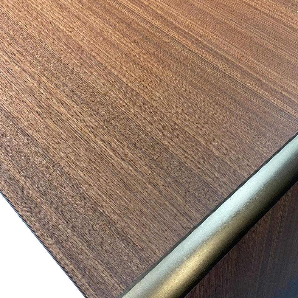 ANDERSON Executive Desk 1.6M Reversible - Hazelnut & Beige Office Desk with Storage | Modern Home Office Furniture for Professionals & Remote Work