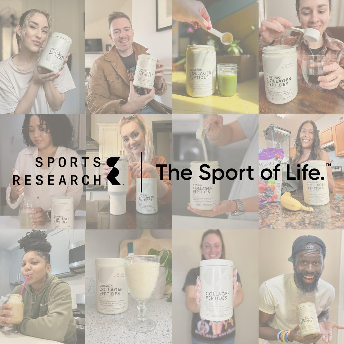 Premium Collagen Peptides Powder with Organic Japanese Matcha Green Tea - Hydrolyzed Collagen Protein Supplement for Skin, Hair & Joint Support - Gluten Free, Non-GMO, Sugar Free - Perfect for Smoothies, Coffee & Baking Recipes