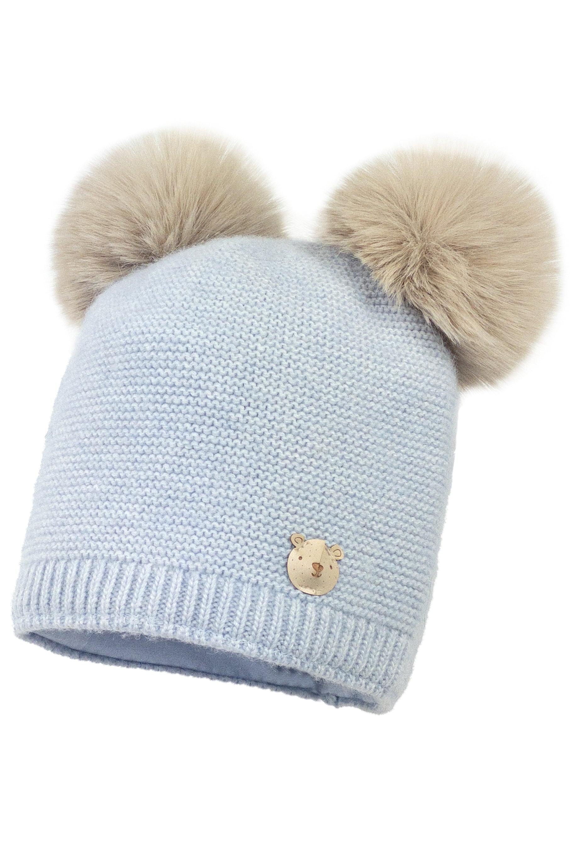 Luxury Cashmere Double Faux Fur Pom Pom Winter Hat for Women - Soft Warm Beanie with Faux Fur Balls - Perfect for Cold Weather, Skiing, Snowboarding & Outdoor Activities