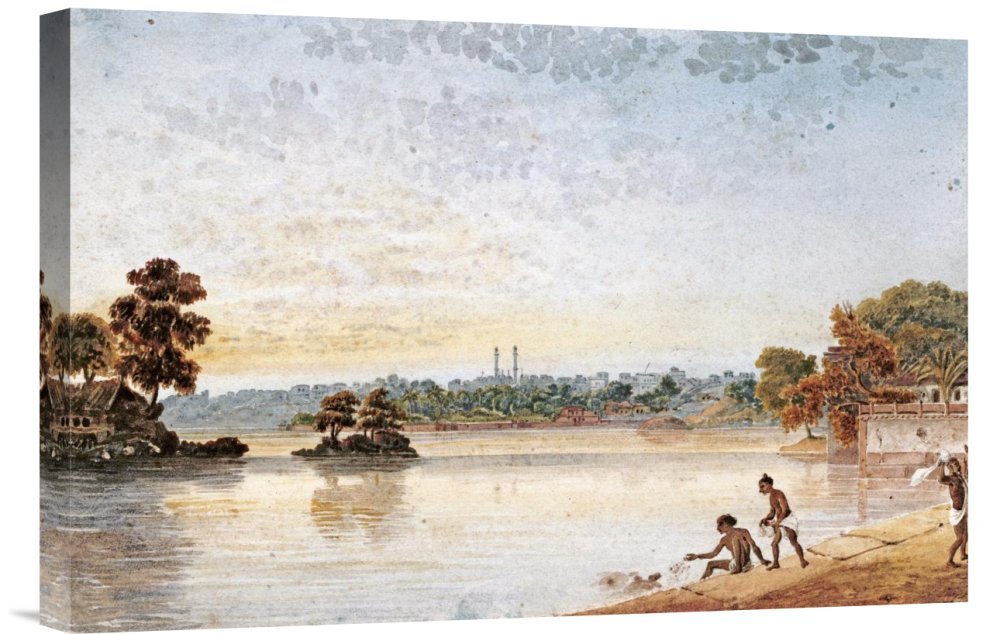 James Prinsep Benares Art Print - Gallery Wrapped Giclee Canvas Wall Art from The Mundakinee Tulao Collection | Perfect for Living Room, Bedroom & Office Decor