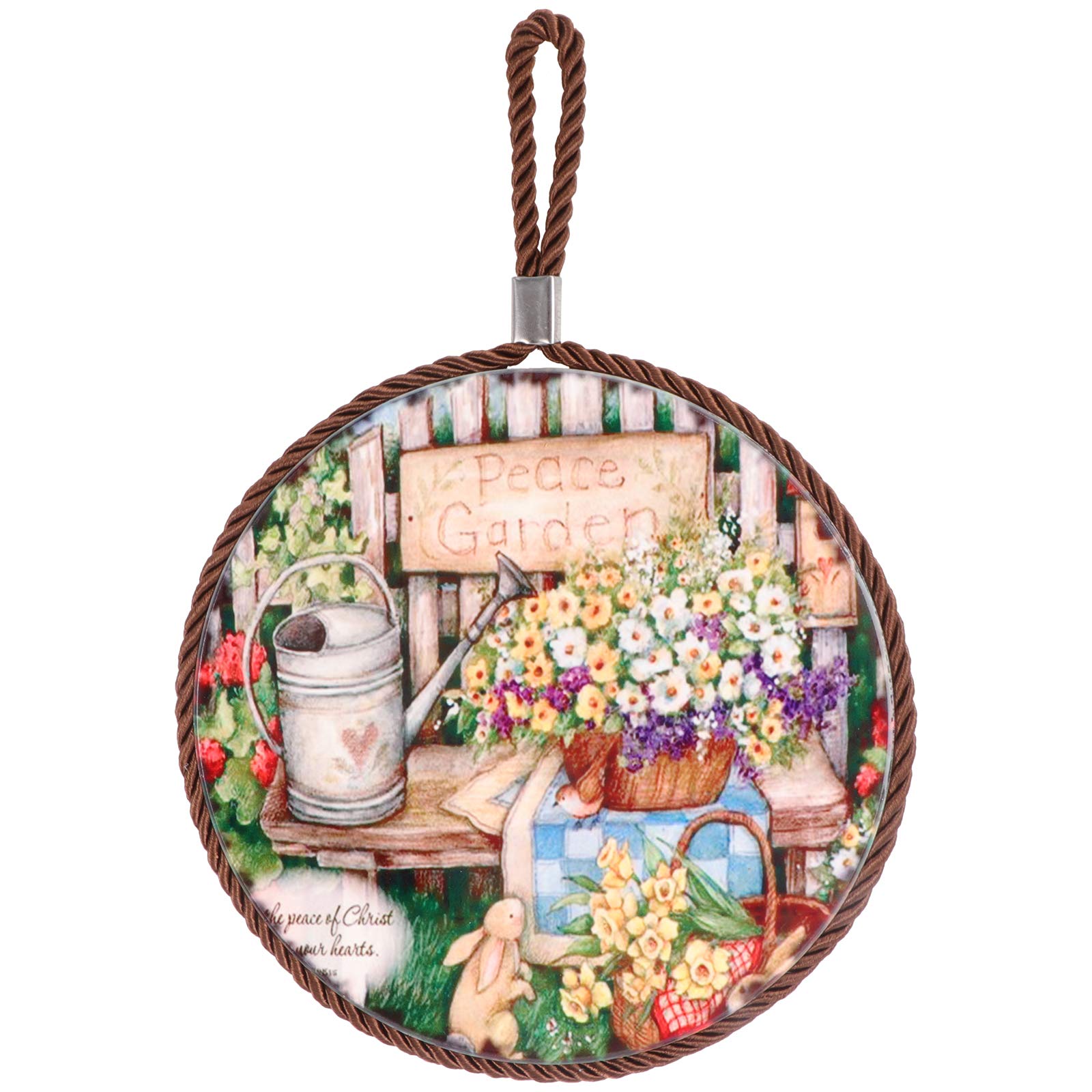 Amosfun Easter Table Decorations - Ceramic Easter Placemat Set for Dining Table, Home Decor, Holiday Party | Perfect for Easter Dinner, Spring Celebrations & Festive Gatherings