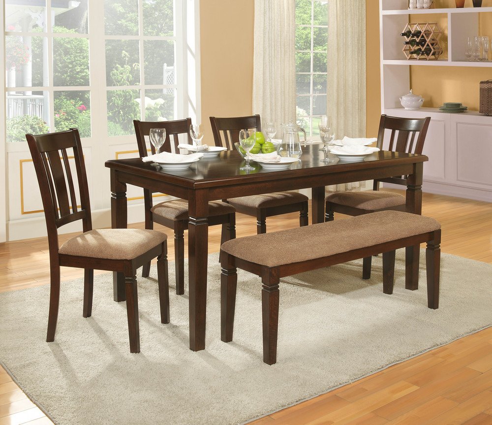 Homelegance Devlin Side Chairs in Espresso Finish - Set of 2 Dining Chairs for Kitchen, Dining Room, or Breakfast Nook - Sturdy Wooden Accent Chairs with Padded Seat