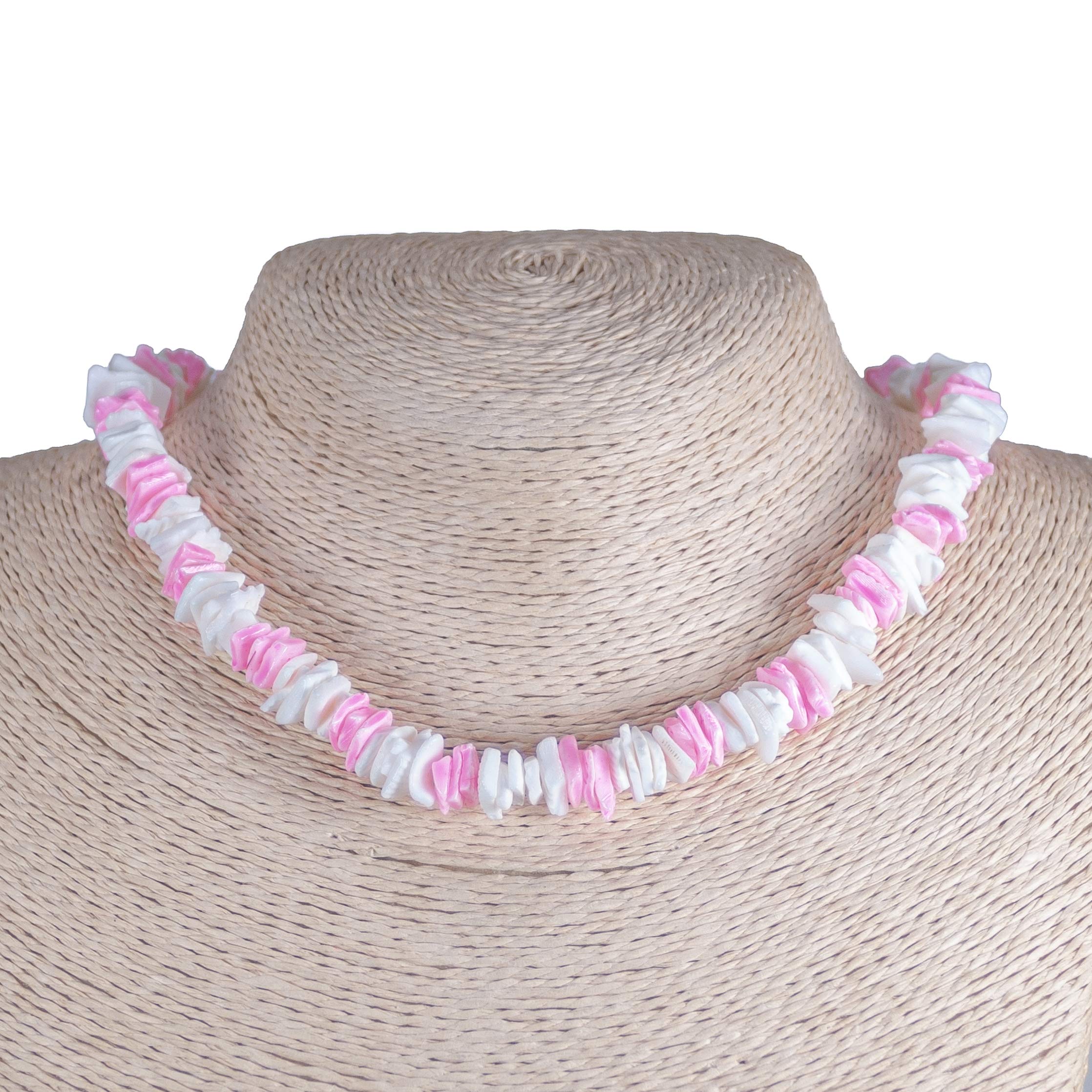 BlueRica Puka Shell Chips Necklace & Anklet Set - Natural Beach Shell Jewelry for Women, Boho Style Layered Necklace and Anklet Combo - Perfect for Summer, Vacations, Beach Parties and Boho Fashion