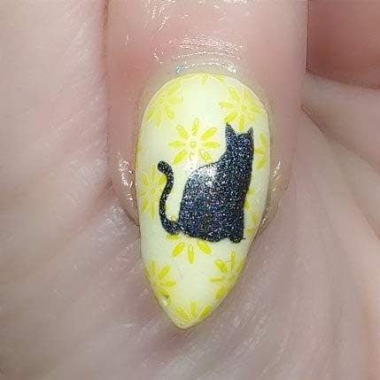Cat Nail Vinyl Stencils - Cute Feline Nail Art Decals for DIY Manicures | Perfect for Halloween, Pet Lovers & Nail Salon Designs