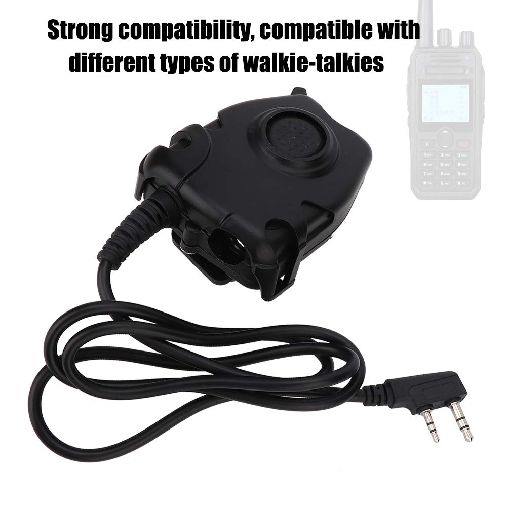 Waterproof Talkie Earphone K Head PTT Adapter Cable - Button Activated for RETEVIS BAOFENG Two Way Radio - Ideal for Outdoor Adventures, Security Work & Emergency Communication