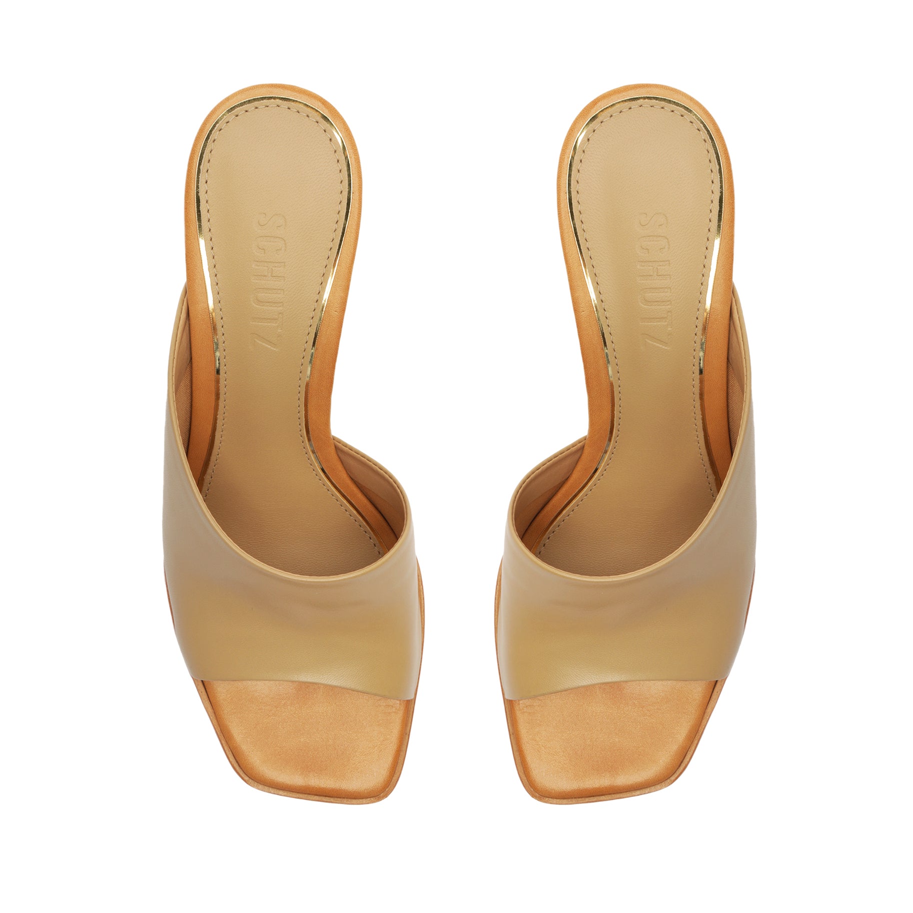 Zelda Nappa Leather Sandals for Women - Mid Heel 2.4