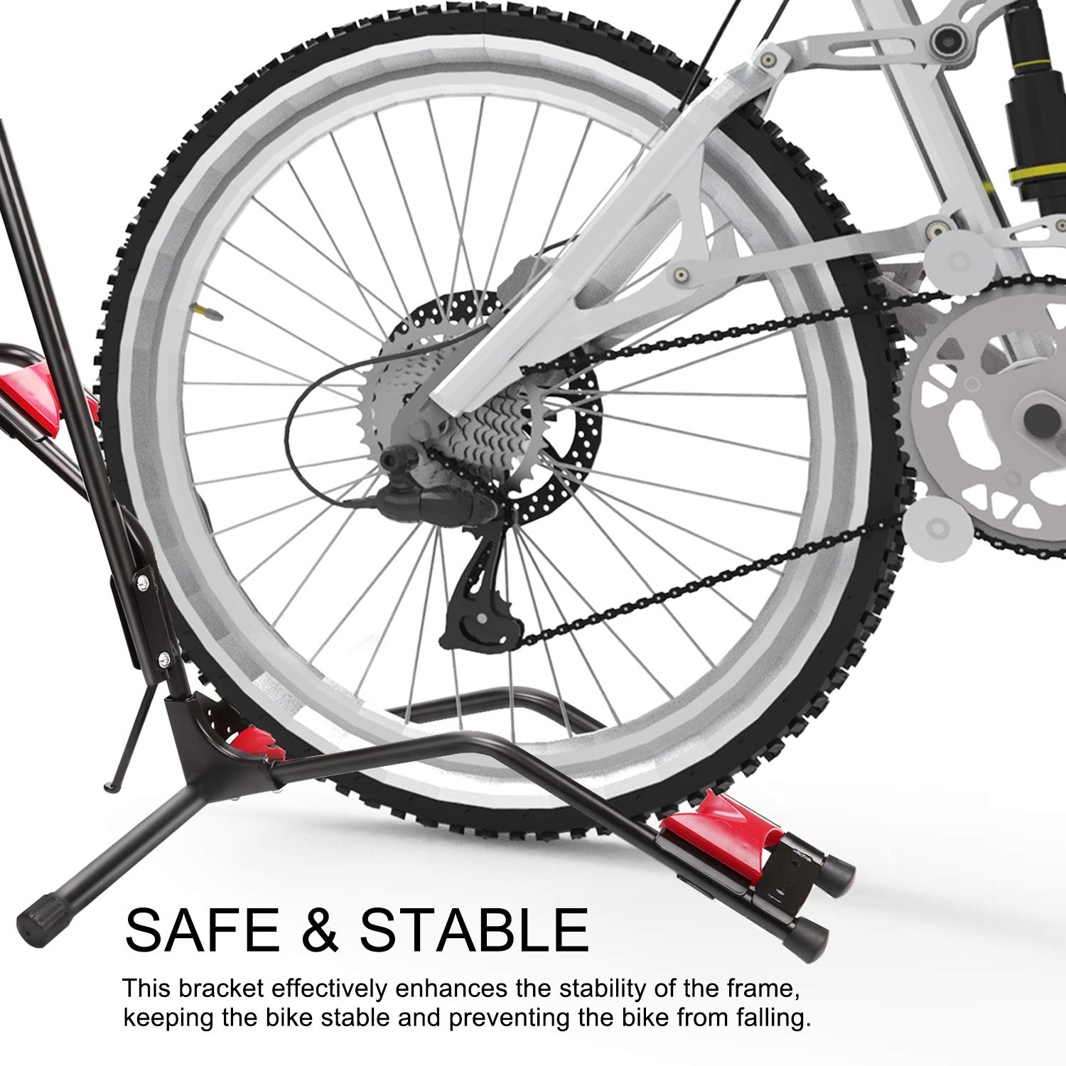 Aolbic Hasitpro Bike Floor Stand - Vertical Indoor Bike Rack for Mountain & Road Bikes (20