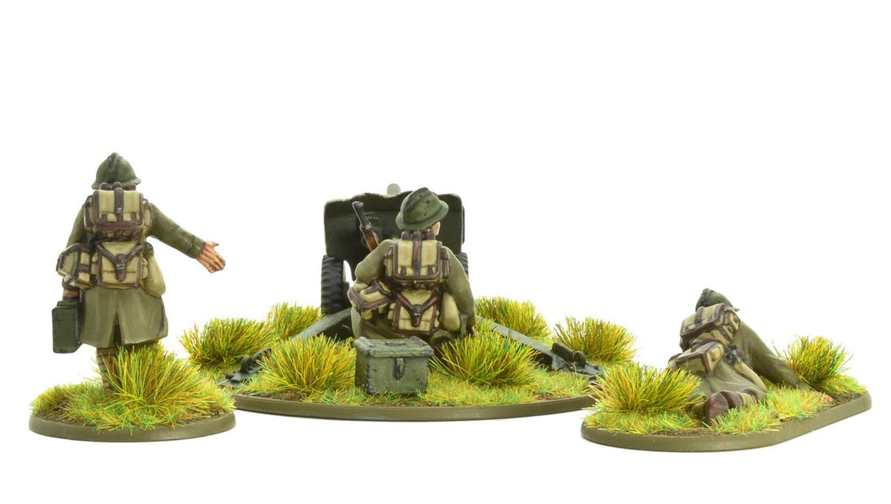 Warlord Games Bolt Action French Army 25mm Light Anti-Tank Gun - WWII Miniature Wargaming Set for Tabletop Battles & Historical Strategy Games