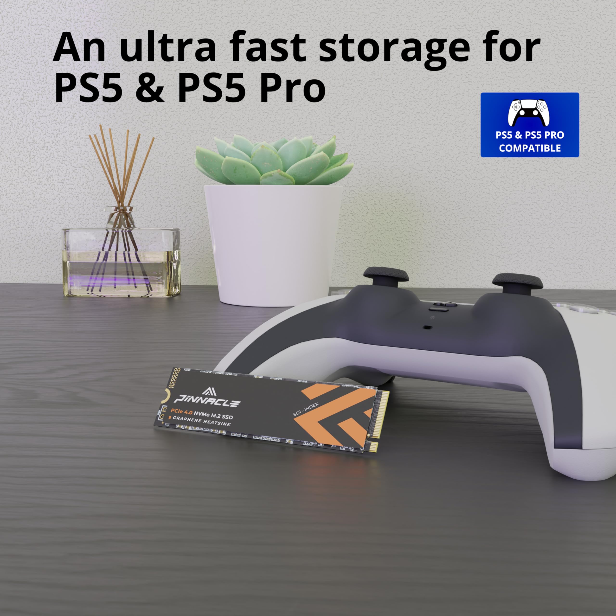 Timetec 1TB PCIe 4.0 NVMe M.2 SSD - Gen4x4 2280 Internal Solid State Drive with Graphene Cooling, 7000MB/s Read & 6000MB/s Write Speed, 3D NAND TLC, 1000TBW - Perfect for Gaming PCs, PS5 Pro, Laptops & Desktop Computers