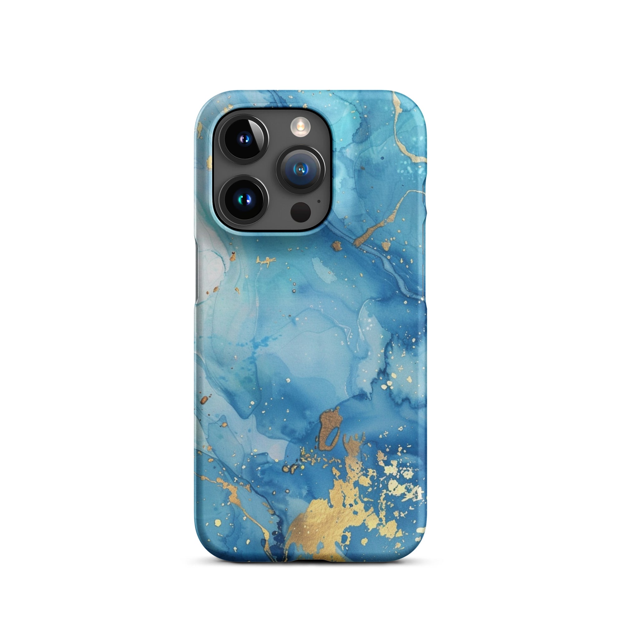 Durable Blue Marble Snap Case for iPhone 14/13/12 - Shockproof & Slim Protective Cover - Perfect for Everyday Use, Travel & Outdoor Activities