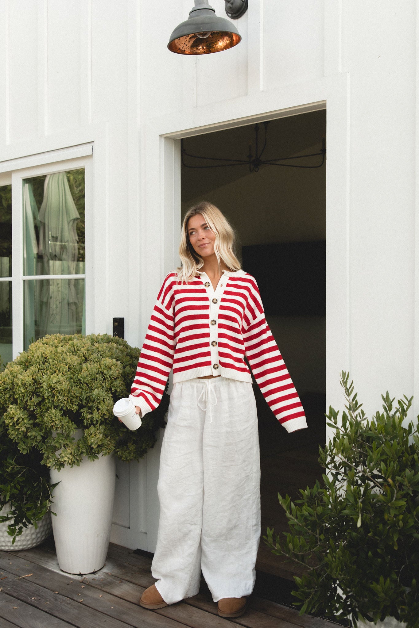Stylish Roux Button Cropped Cardigan for Women - Soft Knit Sweater with Front Buttons - Perfect for Layering, Office Wear & Casual Outfits
