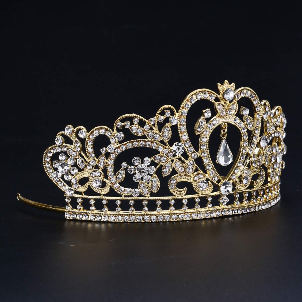 Beaupretty 2-Piece Wedding Crystal Tiara Set for Bride - Rhinestone Bridal Headpiece, Hair Accessories & Crown - Perfect for Wedding Ceremony, Bridal Shower, and Formal Events