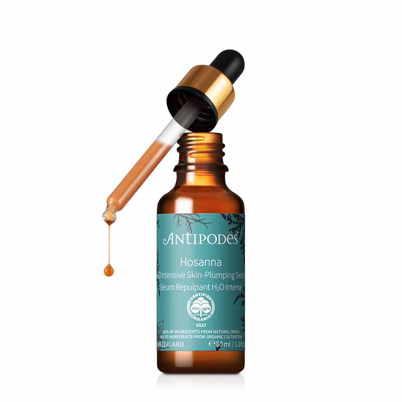 Antipodes Hosanna H2O Intensive Skin Plumping Serum - Hydrating Face Serum for Dry Skin | Anti-Aging & Moisturizing Treatment | Perfect for Night Routine & Daily Skincare