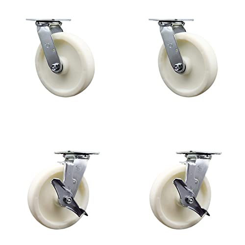 4 Swivel w/2 Brakes & 2 Swivel Locks