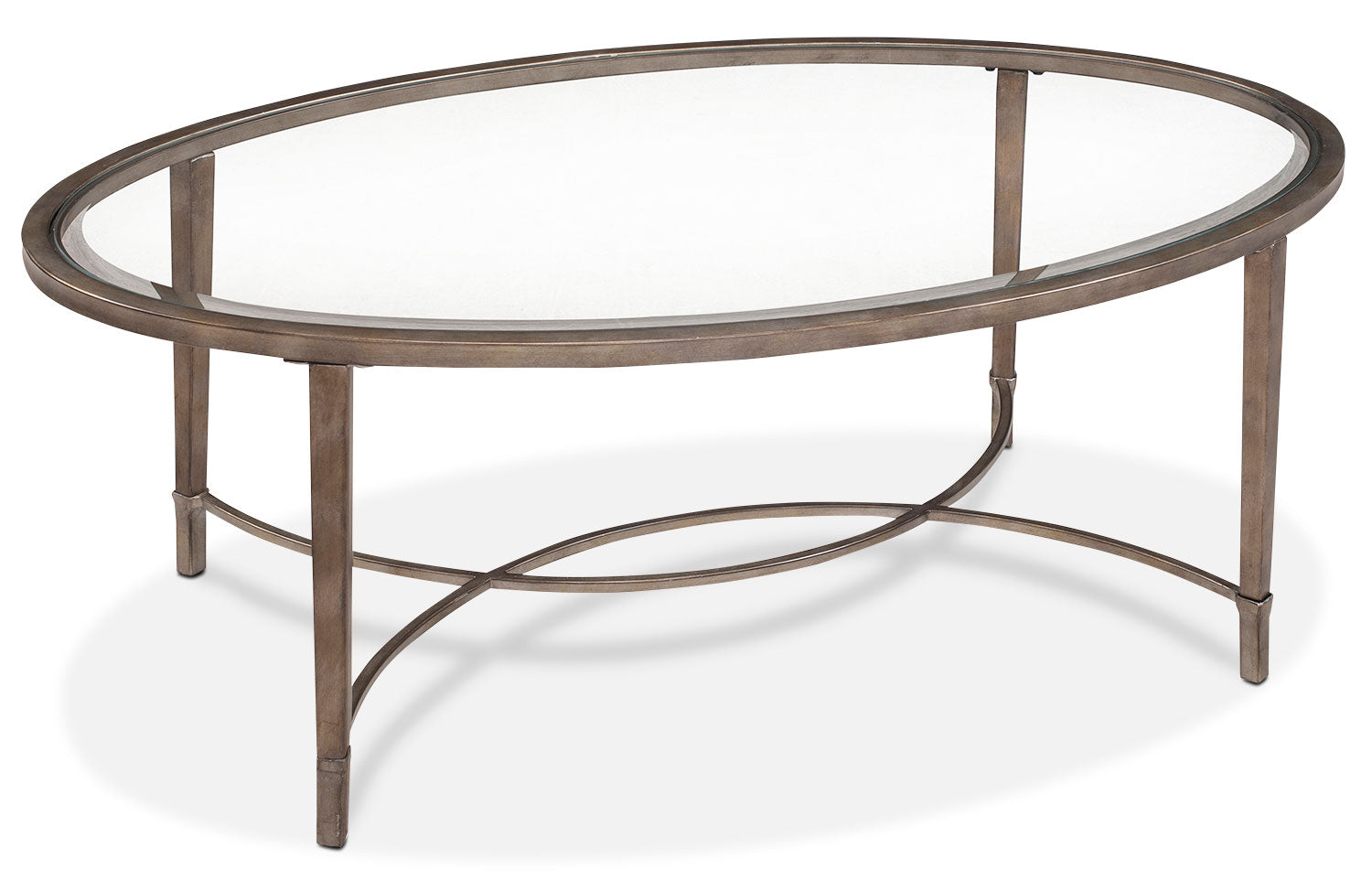 Modern Glass and Gold Coffee Table - Stylish Centerpiece for Living Room, Lounge & Office - Elegant Home Decor Furniture