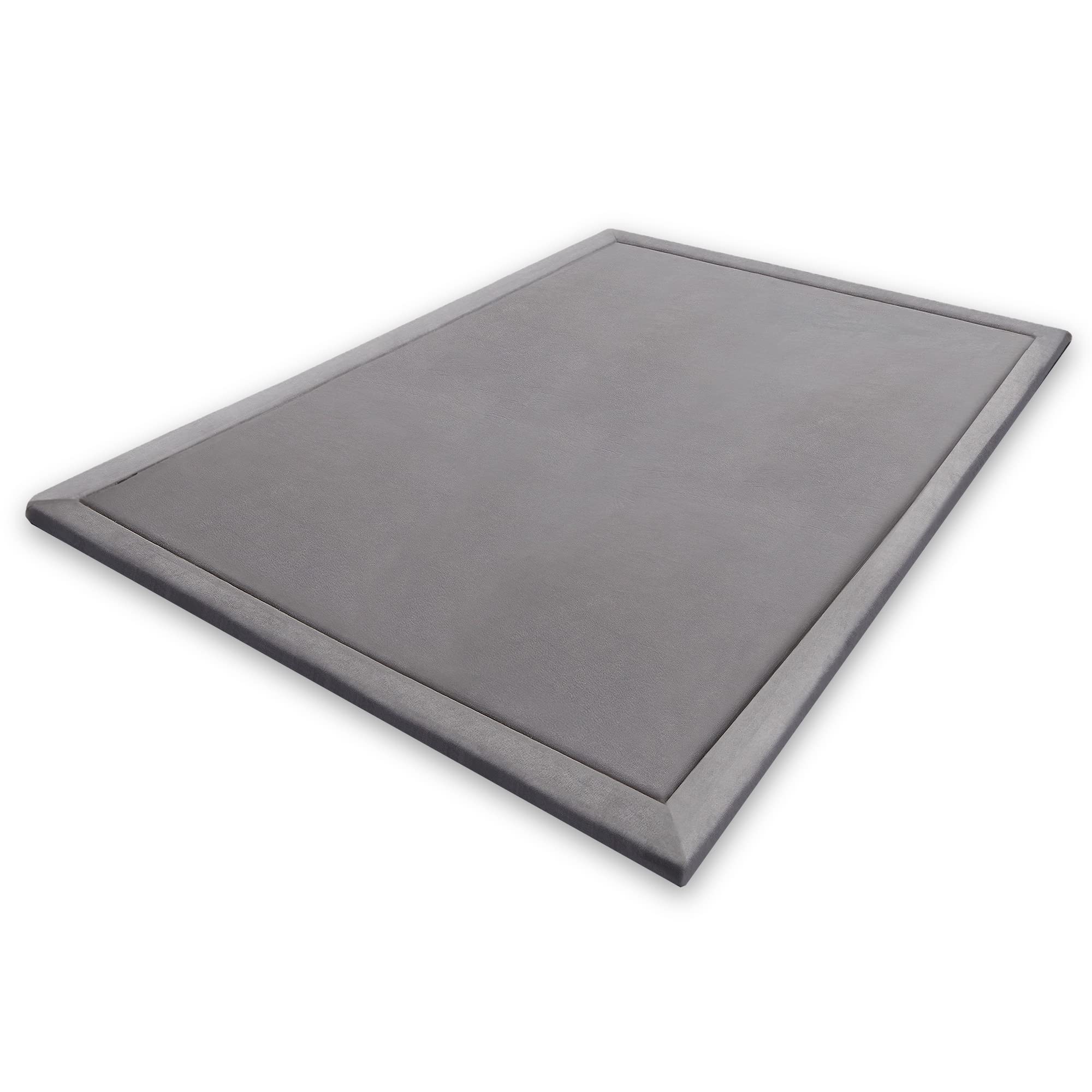 Premium Microdry Memory Foam Area Rug - Ultra Soft Microfiber Carpet with Built-in Rug Pad, Fade & Stain Resistant - Perfect for Living Room, Bedroom, Kids Room (4'x6', Light Grey) - Adds Comfort & Style to Home Decor, Great for Family Gatherings & Play Areas