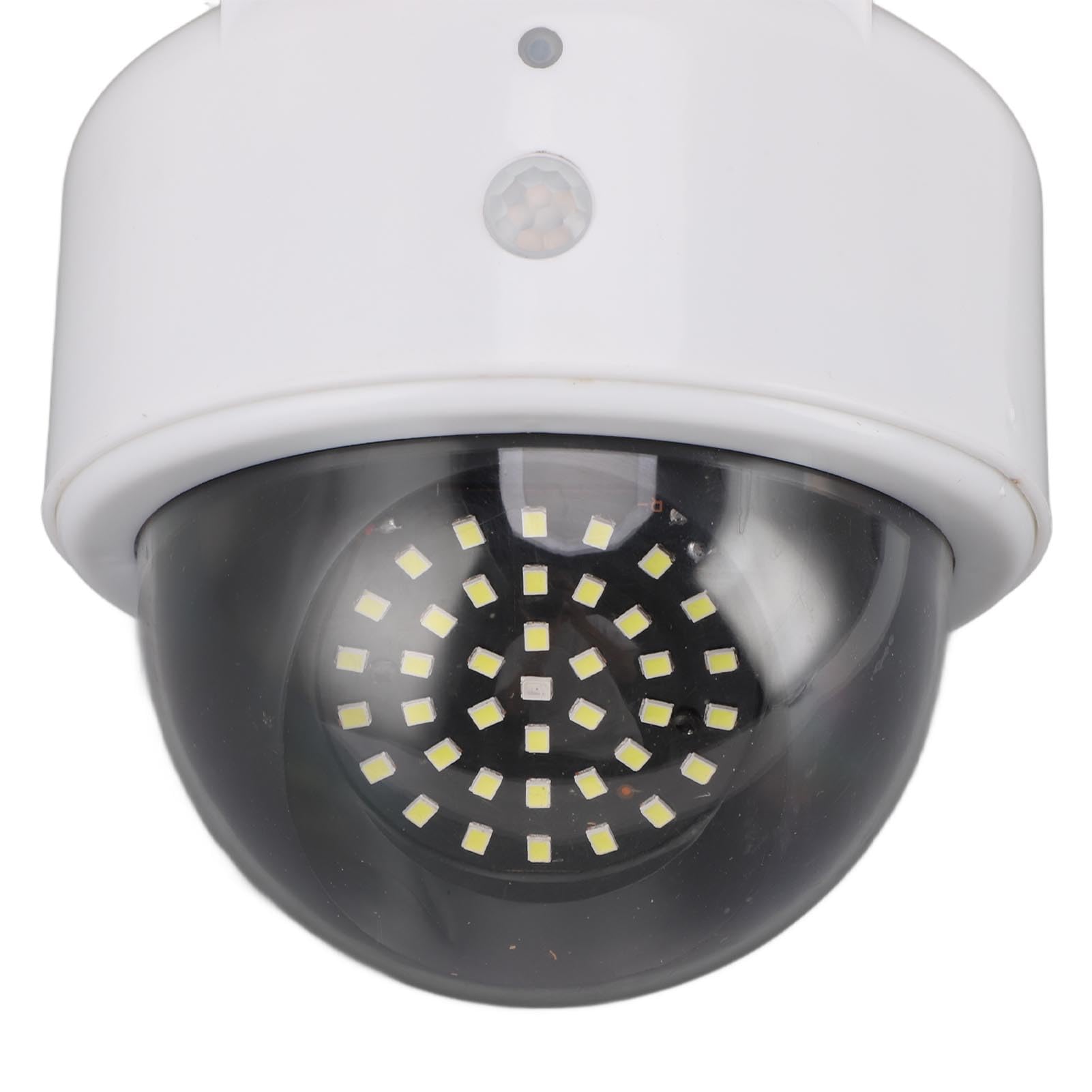 Zerodis Solar Fake Security Camera Outdoor - Solar Powered Dummy Surveillance Camera for Indoor & Outdoor Use - ABS Material - Easy Installation - Deter Burglars & Protect Home/Office - Ideal for Yards, Garages & Driveways
