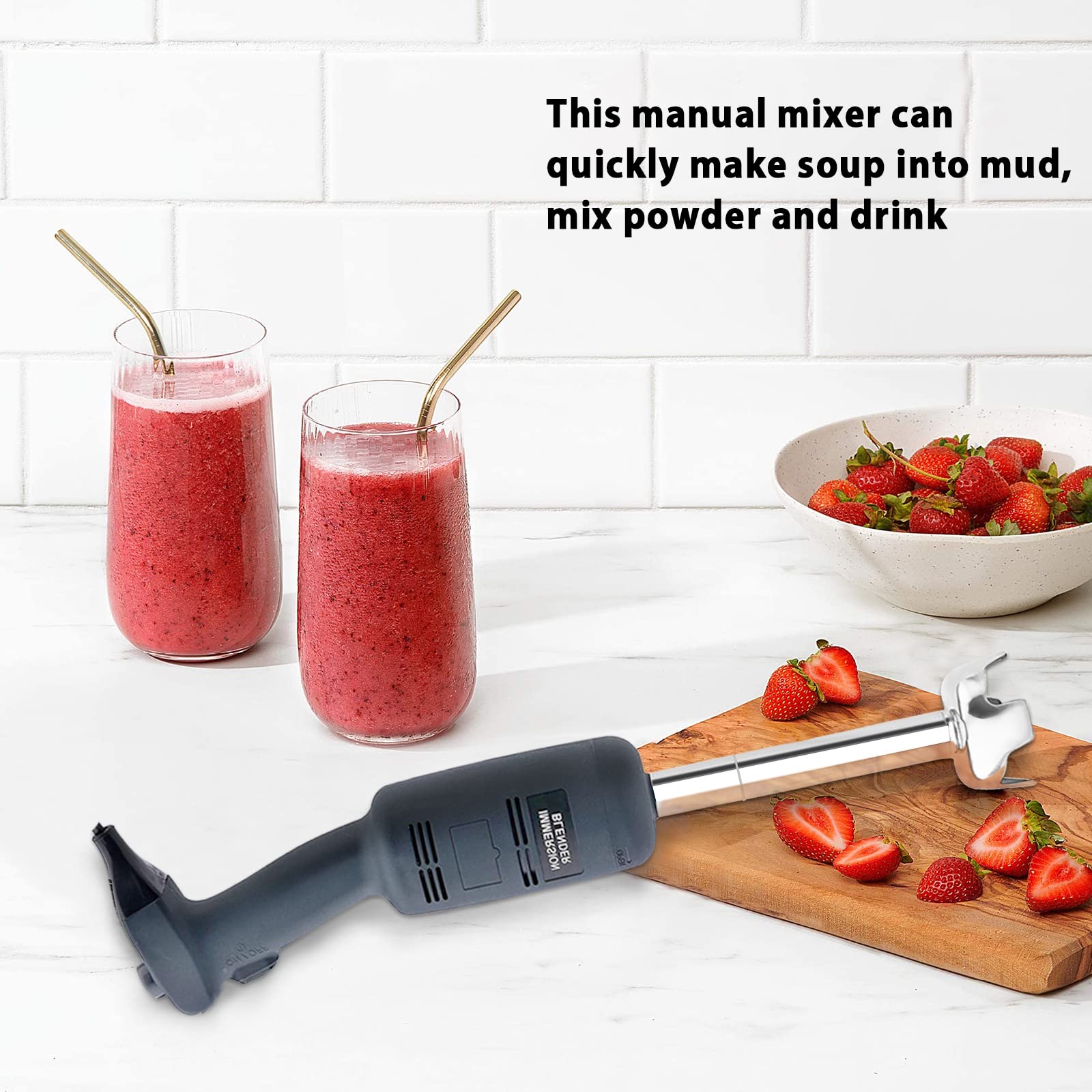 750W Heavy Duty Immersion Blender - Commercial Handheld Mixer with Detachable Shaft & Variable Speed | Perfect for Smoothies, Soups, Sauces & Professional Kitchen Use