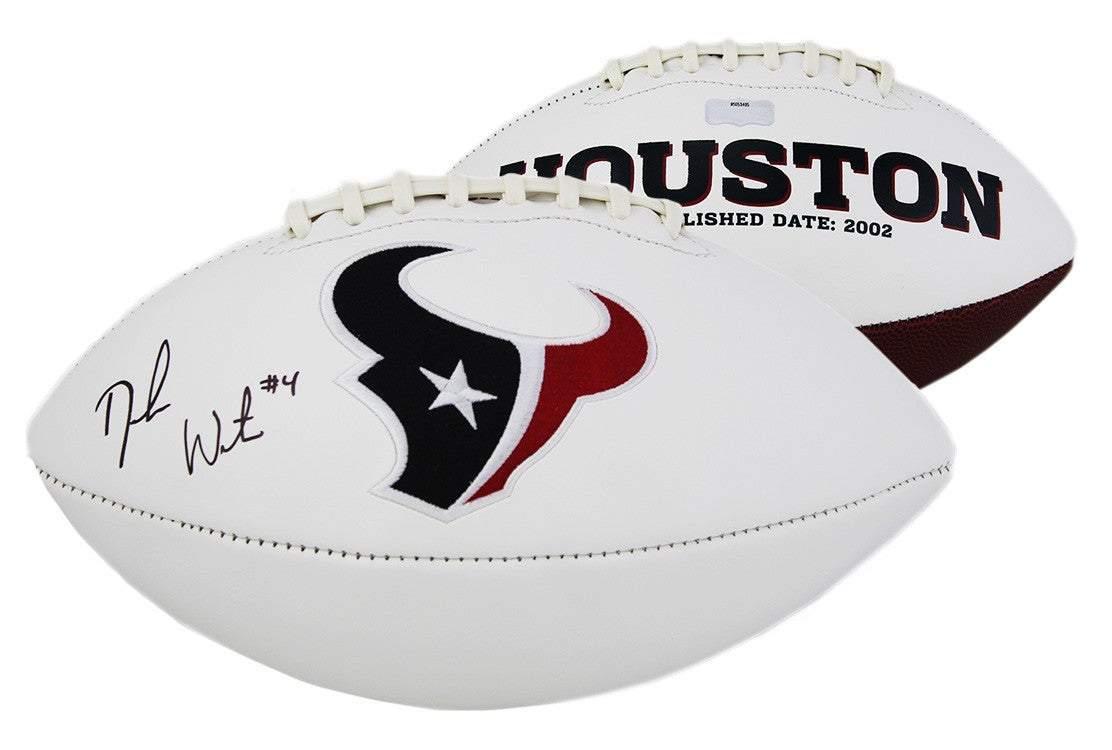 Authentic Deshaun Watson Signed Houston Texans NFL Football Jersey - Collectible Memorabilia for Fans & Sports Enthusiasts - Perfect for Display, Gifting, and Game Day Decor