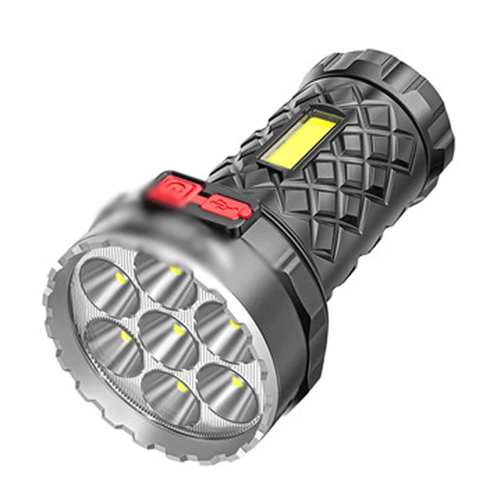 Super Bright Rechargeable Flashlight - 1000 Lumens Powerful LED Torch Light with Side Light for Camping, Hiking, Emergency & Outdoor Adventures