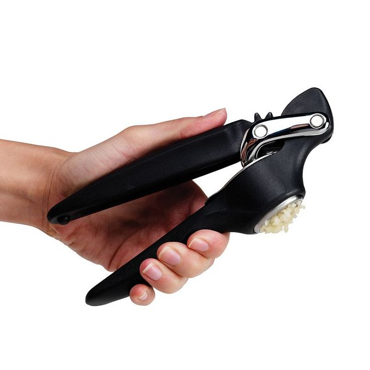 Premium Stainless Steel Garlic Press - Easy Squeeze & Clean, Rustproof Kitchen Gadget for Fresh Garlic - Perfect for Cooking, Baking & Meal Prep