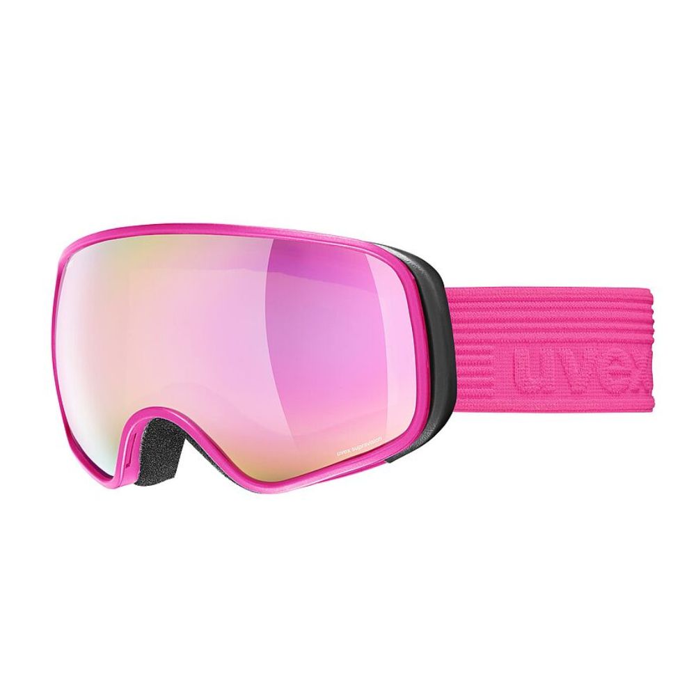 Uvex Scribble FM Kids Pink Ski Goggles for Boys & Girls Ages 5+ - Anti-Fog, UV Protection for Snowboarding & Winter Sports