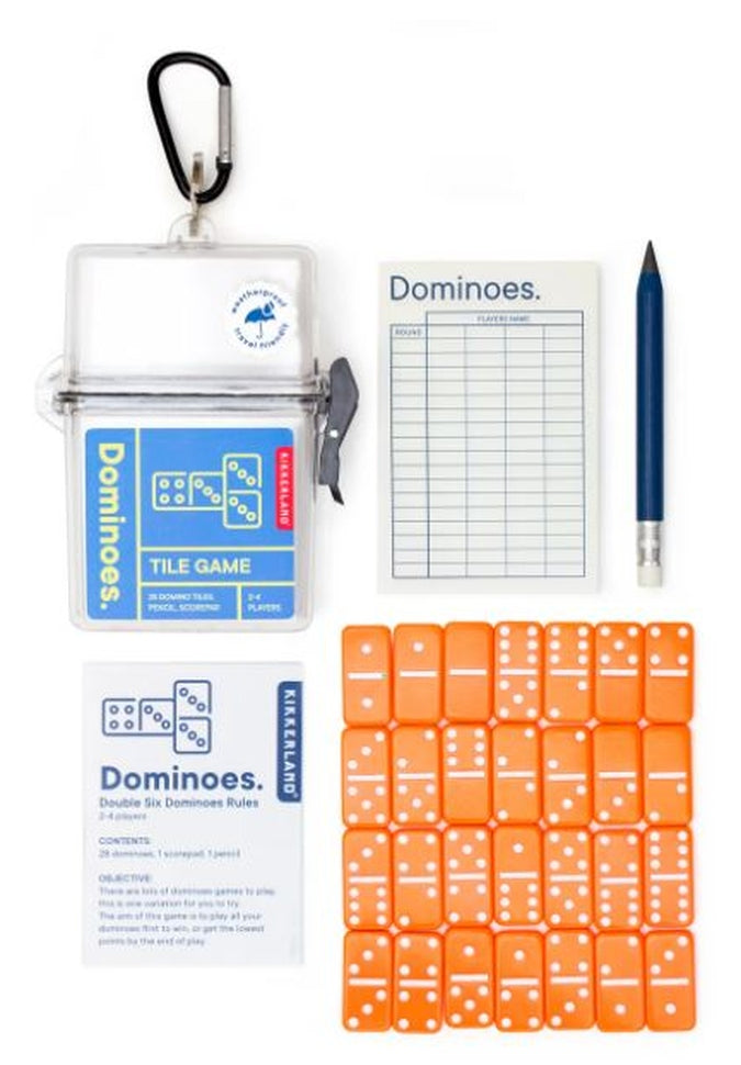 Waterproof Travel Dominoes Set - Portable Outdoor & Indoor Game for Camping, Beach, Picnics & Family Fun