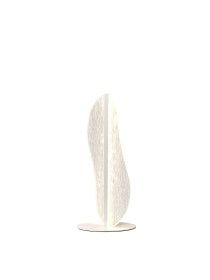 Bianca Medium/Large LED Table Lamp - White Finish Modern Desk Light for Bedroom, Living Room & Office Decor