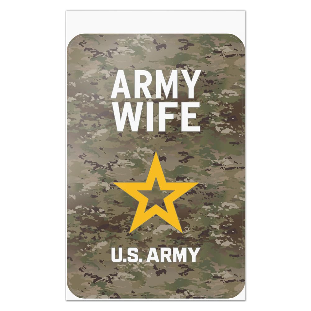 U.S. Army Wife Home & Office Decor Sign - Motivational Military Spouse Wall Art for Home Business or Office - Perfect for Military Family Gifts & Home Office Inspiration