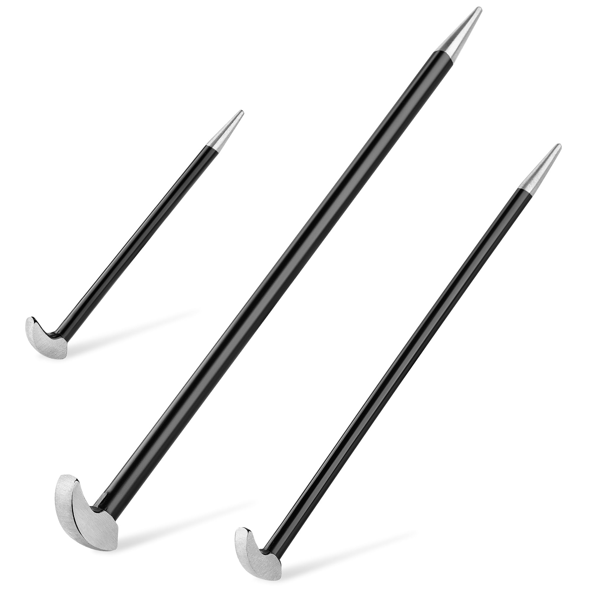 MAXPOWER 3-Piece Rolling Head Pry Bar Set (6