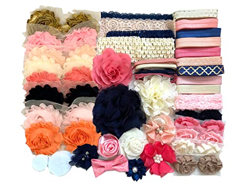 Brown,Gold,Ivory,Navy,Pink,White