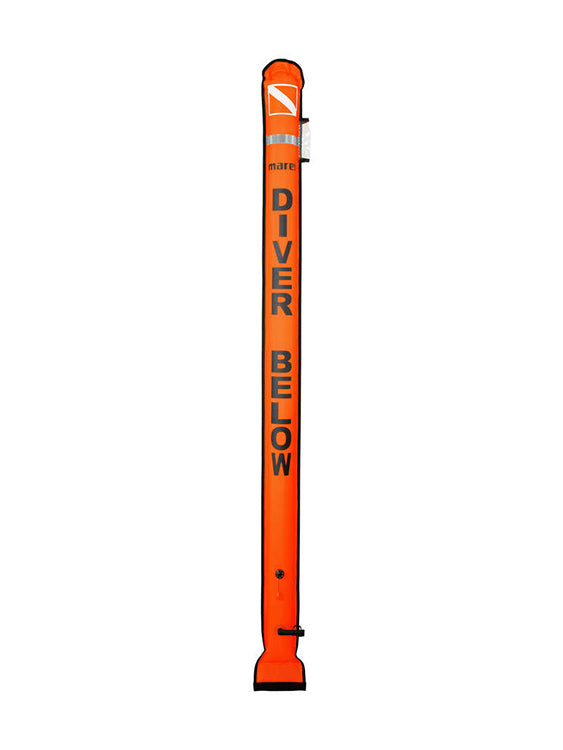 Mares Diver's Alert Marker (SMB) - High Visibility Safety Buoy for Scuba Diving, Snorkeling & Emergency Signaling - Perfect for Underwater Navigation & Surface Marking