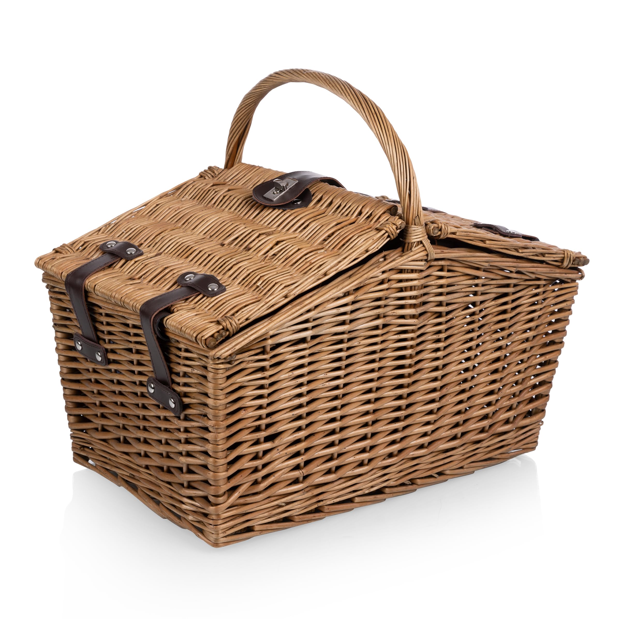 Pendleton Women's Rob Roy Picnic Basket - Insulated One Size Picnic Tote with Removable Straps for Outdoor Gatherings, Beach Trips & Camping Essentials