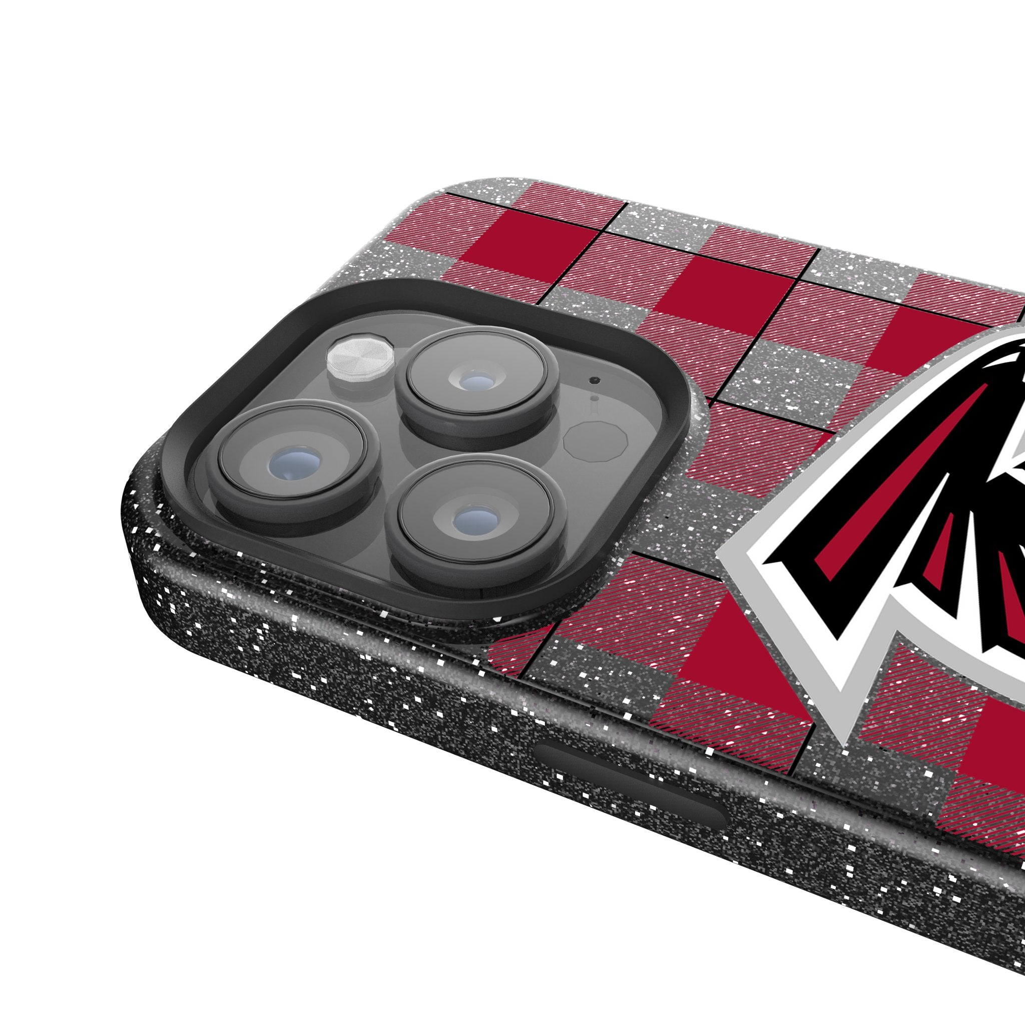 Atlanta Falcons Plaid Rhinestone Phone Case for iPhone & Samsung - Stylish & Protective Cover for Falcons Fans | Perfect for Game Day & Everyday Use