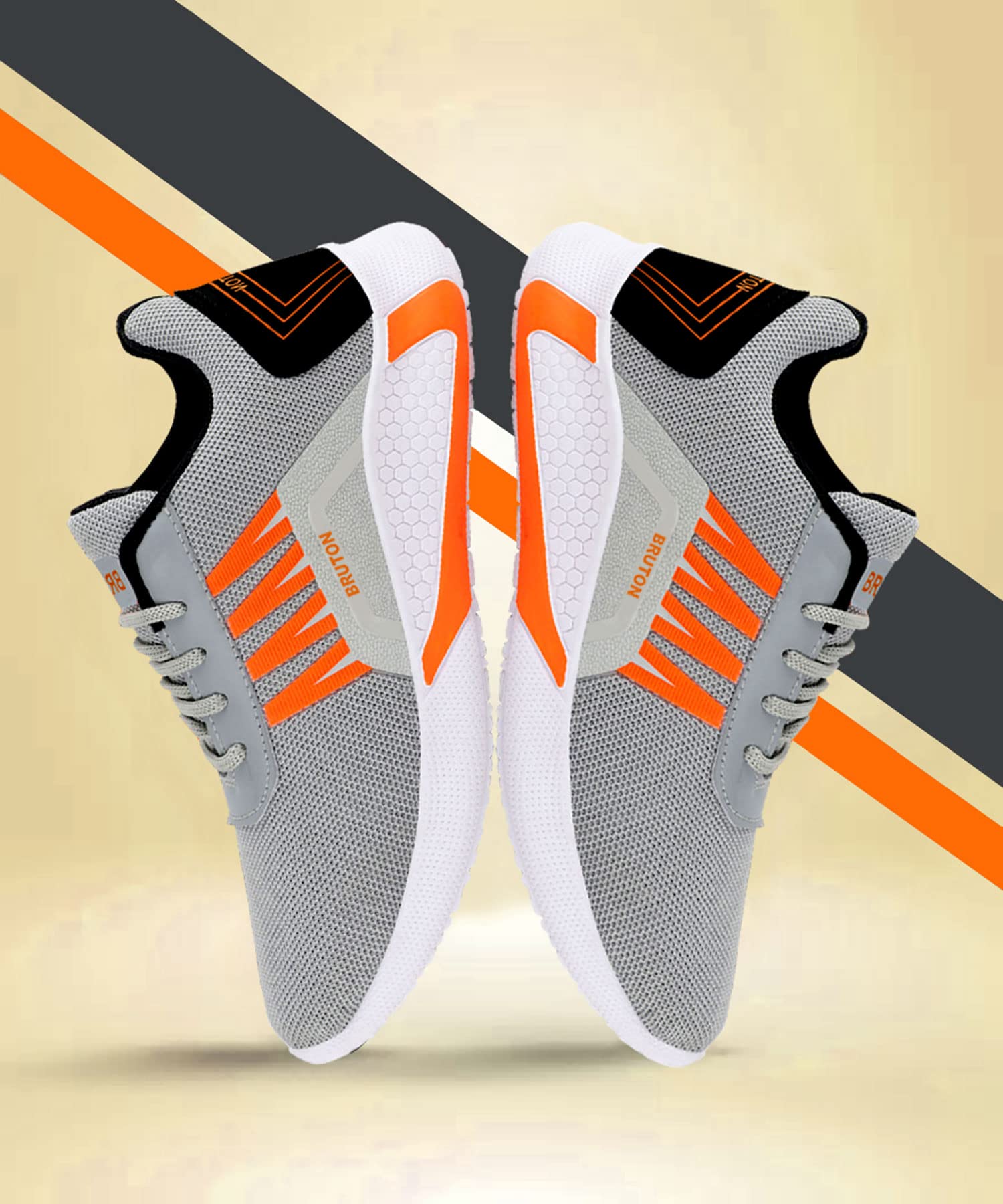 BRUTON Trendy Casual & Sports Running Shoes for Men & Women - Lightweight Comfortable Sneakers for Walking, Jogging, Gym Workouts and Daily Wear