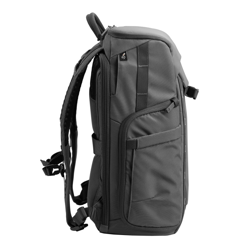 VEO Adaptor R48 Gray Camera Backpack with USB Charging Port & Rear Access - Waterproof DSLR Bag for Photographers, Travel & Outdoor Adventures