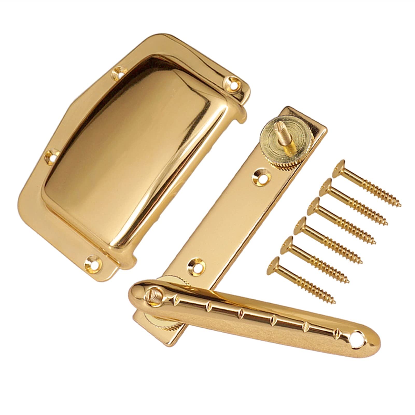 Electric Guitar Bridge and Tailpiece Set - Gold Metal Bridge System for Beginner Musicians | Perfect for Rock, Blues, and Metal Guitar Upgrades