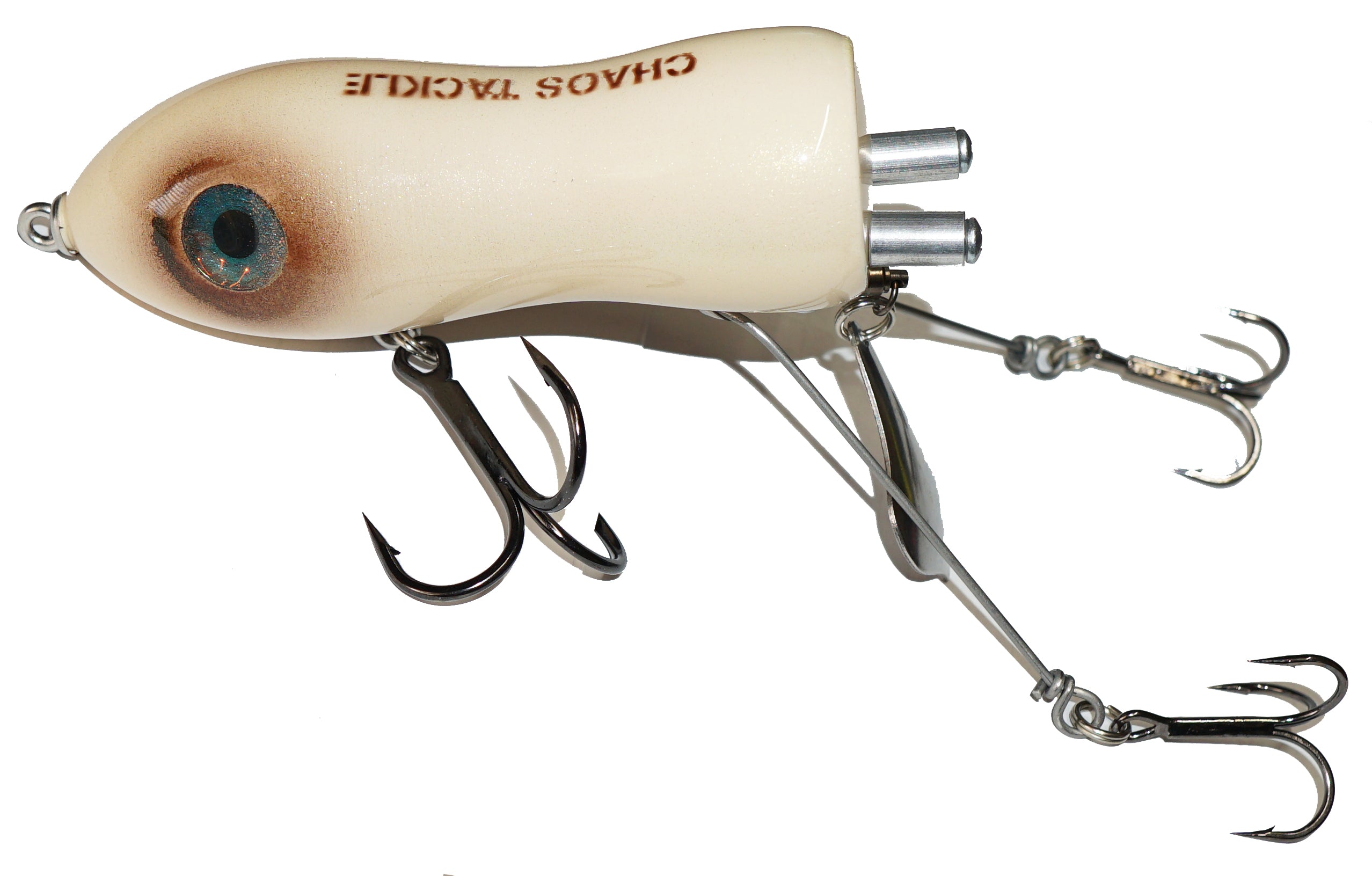 Chaos Big Mama Psycho Flaptail Fishing Lure - Topwater Bass Fishing Bait for Freshwater & Saltwater - Perfect for Bass, Pike, and Muskie Fishing