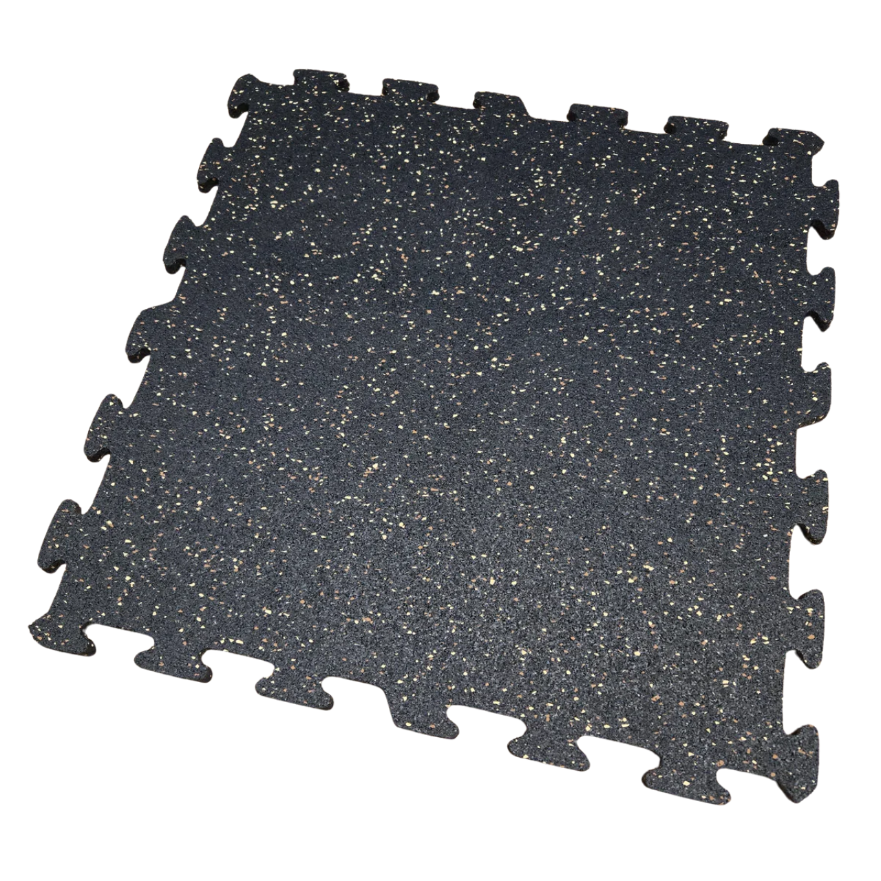 Premium 1/2 Inch Thick Rubber Floor Tiles - Interlocking Gym Flooring for Home & Commercial Use - Durable, Shock-Absorbent Exercise Mats for Weight Rooms, Garages, Play Areas and Fitness Studios