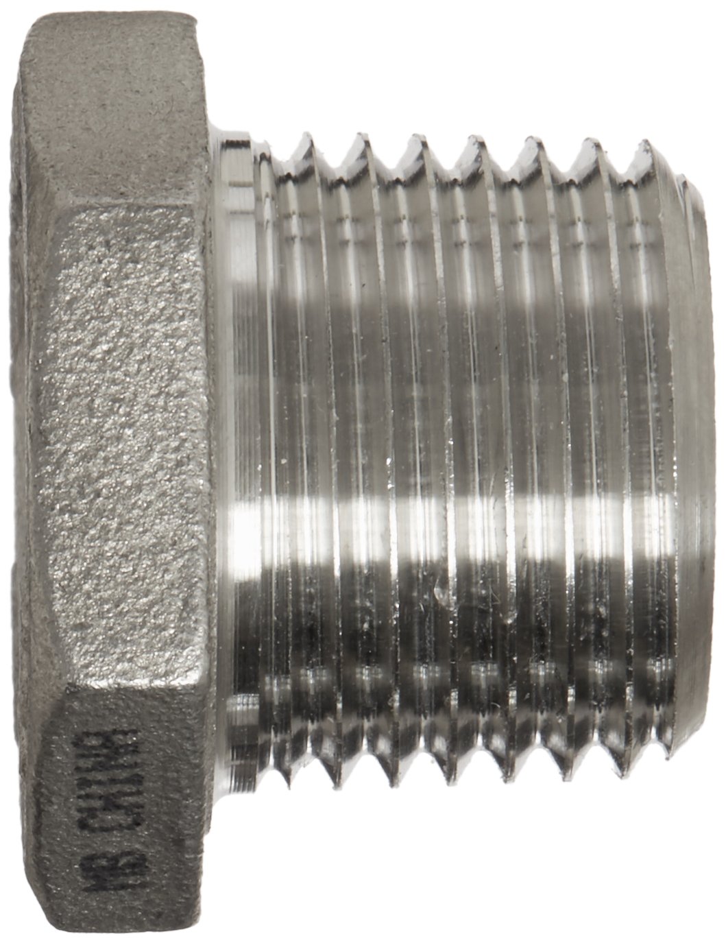 304 Stainless Steel Hex Bushing Pipe Fitting - 1/2