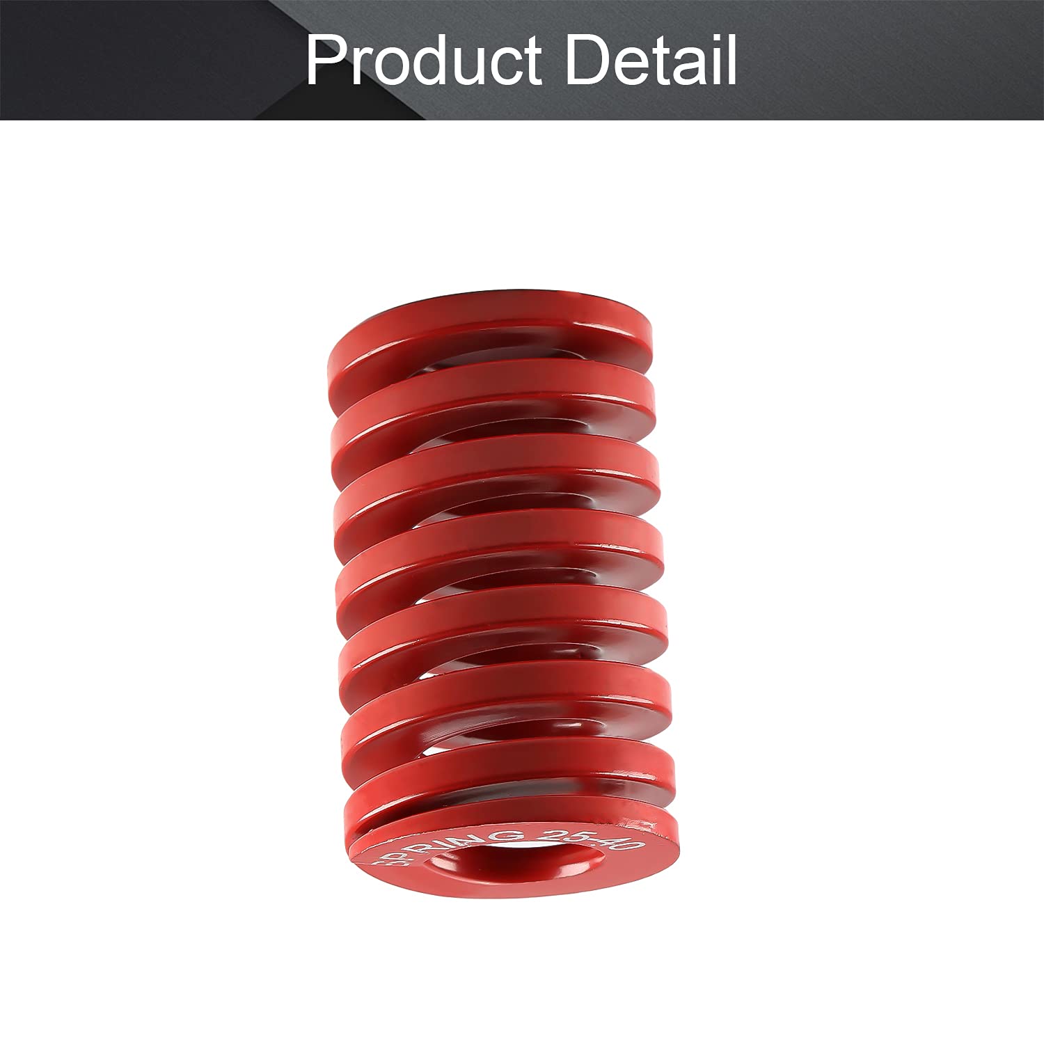 MroMax 3D Printer Die Spring - 25mm OD 40mm Long Medium Load Compression Mold Spring for Ender 3D Printers (Red, 1PC) - Perfect for 3D Printing, CNC Machines & Industrial Applications