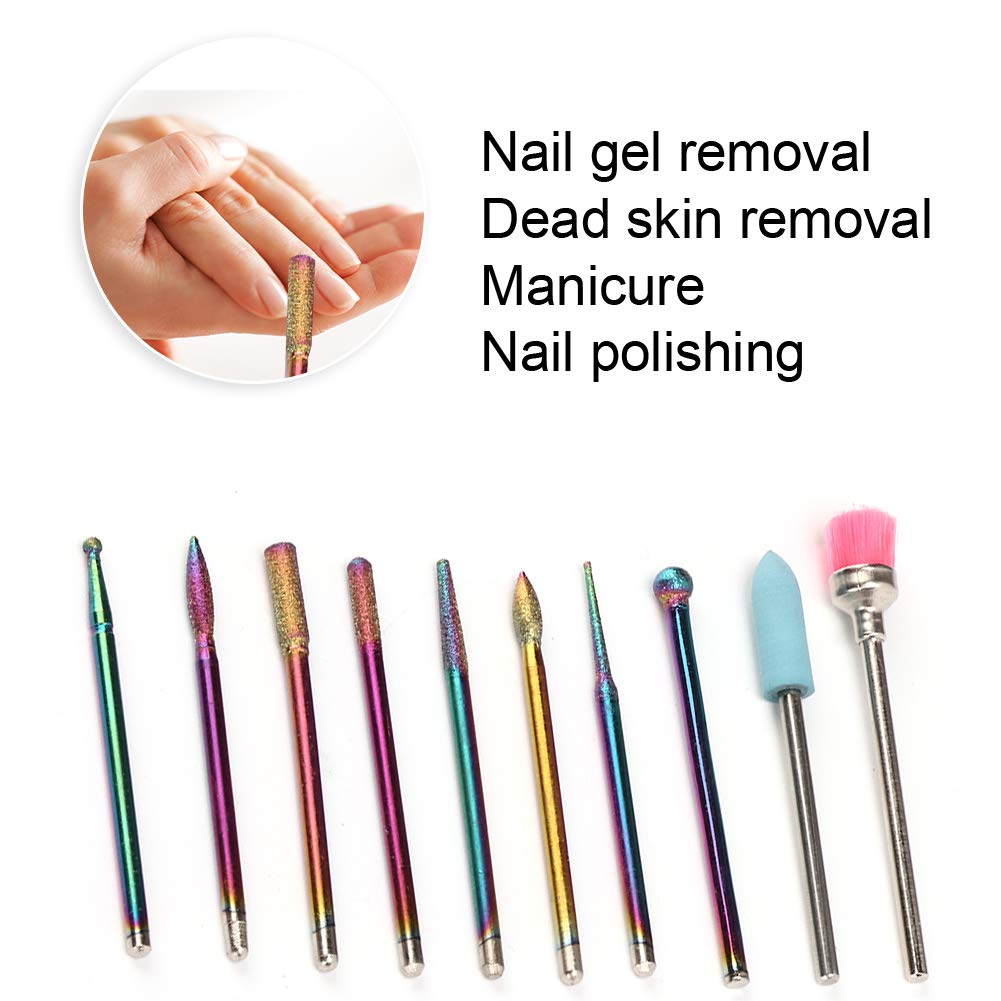 Professional Nail Drill Bit Set for Manicure & Salon - Durable & Versatile for Home & Salon Use