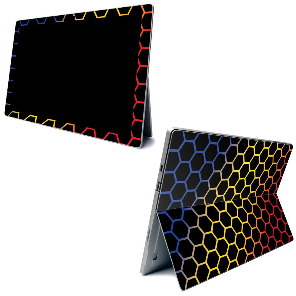 MightySkins Protective Vinyl Skin Wrap for Microsoft Surface Pro 7 - Honeycomb Design | Durable Decal Cover | Easy to Apply & Remove | Made in USA | Perfect for Work, School & Travel Protection