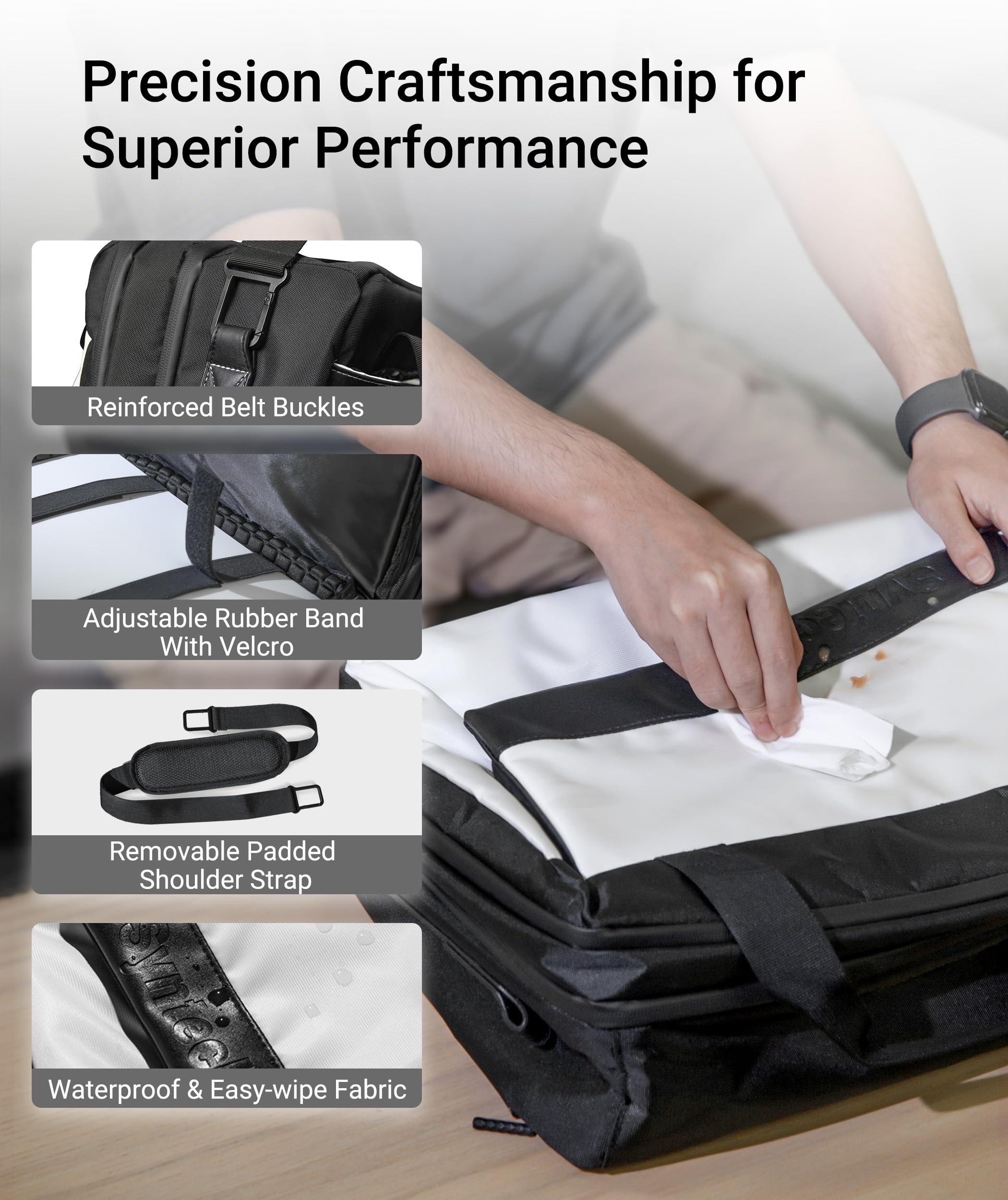 Syntech PS5 Carrying Case - Protective Travel Storage Bag for PS5 Pro/PS5 Slim/PS5 Disc & Digital Edition/PS4 Console, Controllers, Headset & Game Discs - Large Capacity Organizer for Gaming Accessories - Perfect for Travel, Storage & Protection